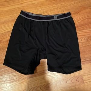 Lululemon. One pair men’s size large black, 7 inch underwear.